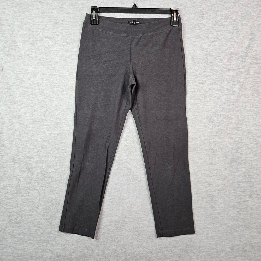 Eileen Fisher Womens Gray Viscose Stretch Jersey Pull On Ankle Pants Size S